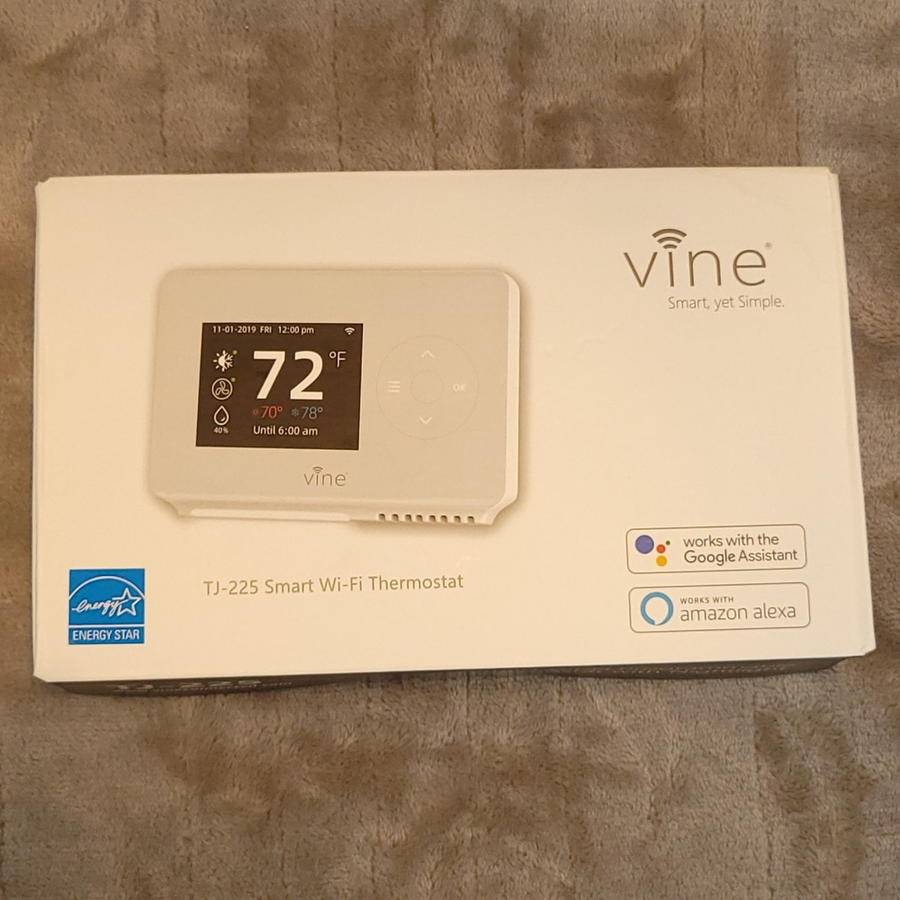 Vine TJ-225‎ Wi Fi 7 Day and 8 Period Programmable New Gen Smart Home Thermostat